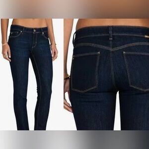 DL1961 Women's Skinny Jeans Angel ‚Mariner‘ wash, dark blue, Sz 27 midrise,